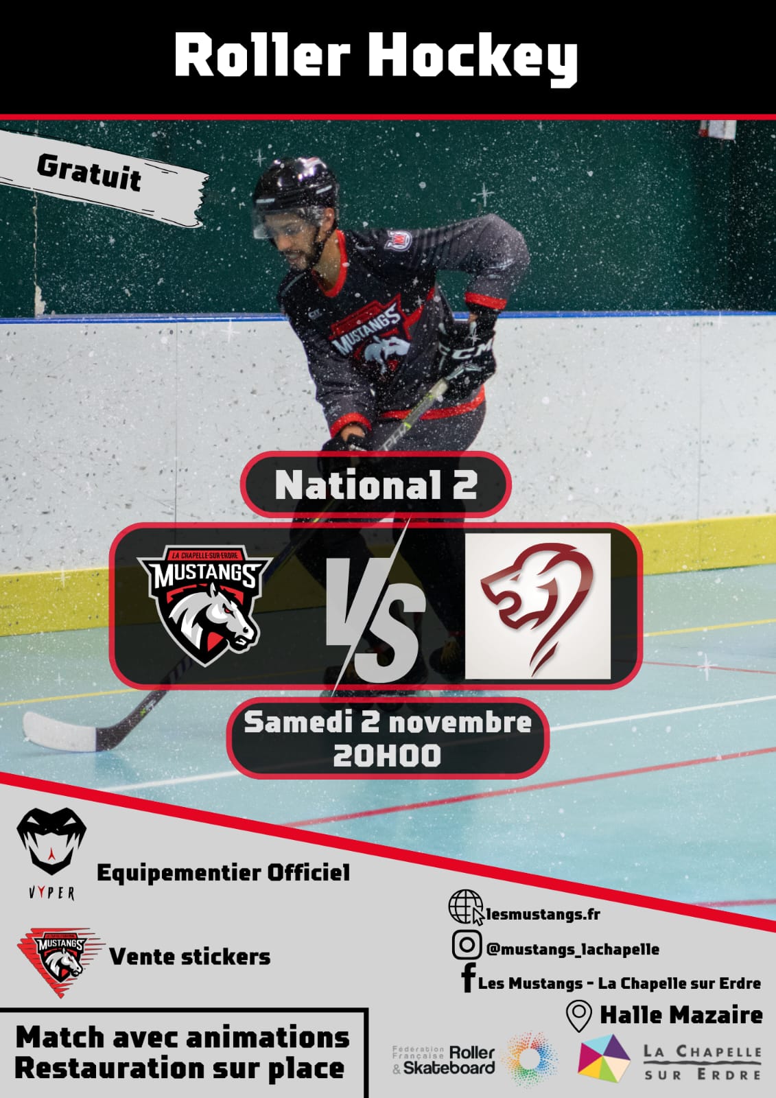 Mustangs : match du 2 novembre 2024