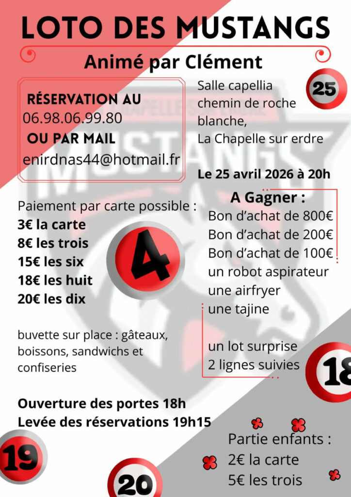 Loto des Mustangs 2026